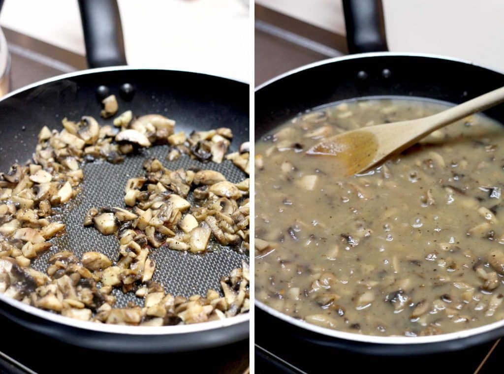 This mushroom gravy is AMAZINGLY easy to make and super tasty. Perfect for Thanksgiving, and vegan/vegetarian friendly!