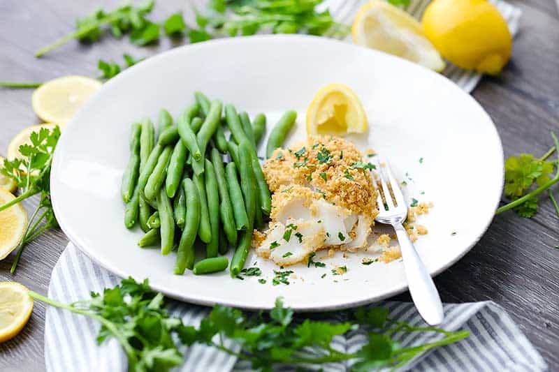 New England baked haddock is one of the most delicious fish dishes you will ever have, yet it is so simple! With only three ingredients and 5 minutes of hands-on time, you will have an elegant, crowd-pleasing meal.