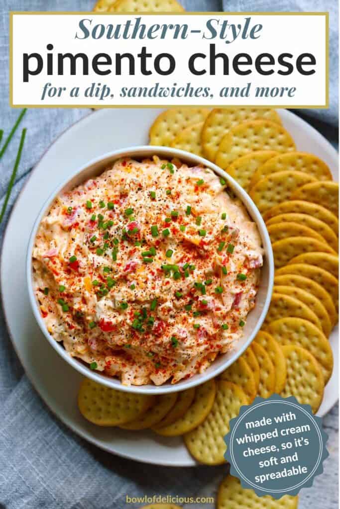 Pinterest image for pimento cheese.