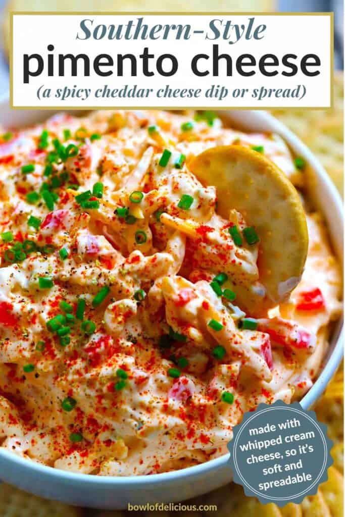 Pinterest image for pimento cheese.