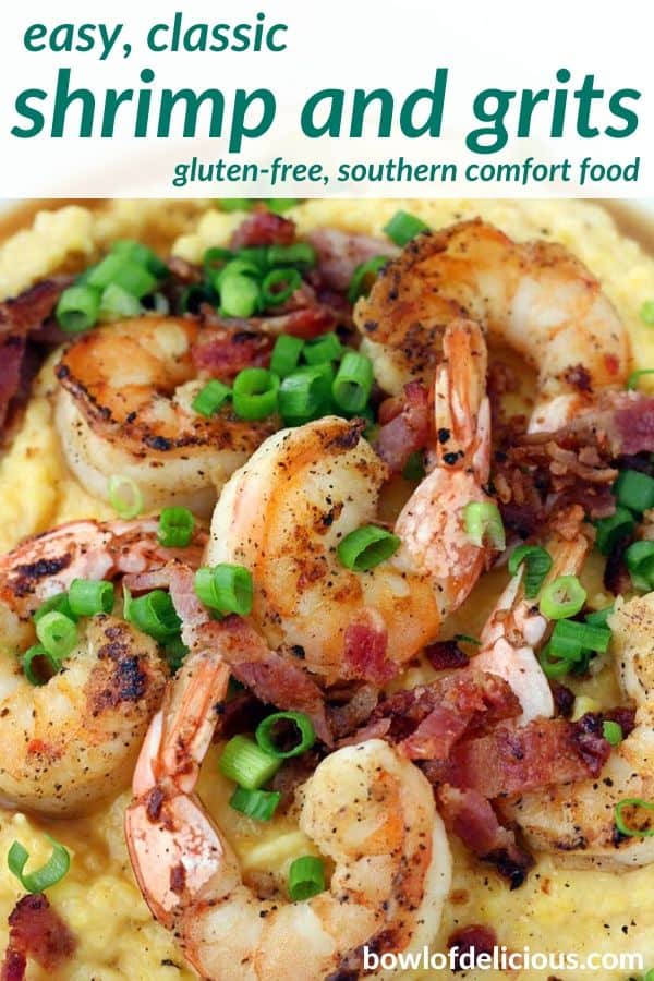pinterest image for shrimp and grits