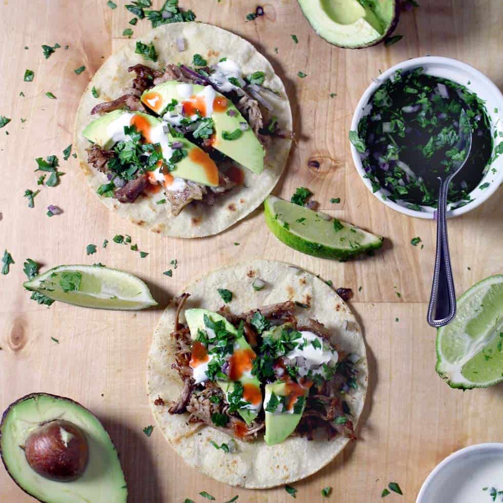 Slow Cooker Carnitas Tacos