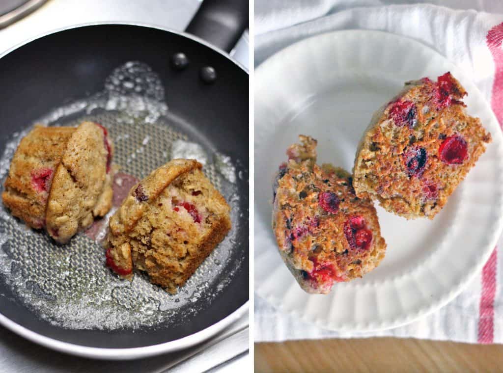 These whole wheat cranberry ginger pecan muffins are healthy, hearty, and oh so tasty! Perfect for Christmas morning, using the leftover fresh cranberries from Thanksgiving you have stored in your freezer!