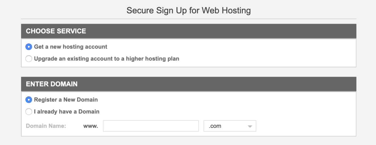 purchasing hosting on siteground and registering a domain
